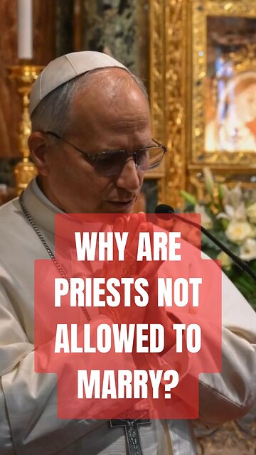 WHY ARE PRIESTS NOT ALLOWED TO MARRY? #truth #jesus #mary #joseph #ihs #christ #church #bible #chris
