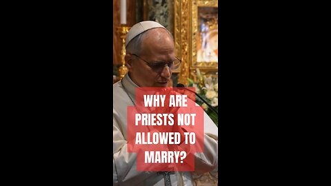 WHY ARE PRIESTS NOT ALLOWED TO MARRY? #truth #jesus #mary #joseph #ihs #christ #church #bible #chris