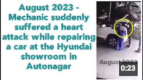 "Heart Attack Strikes Mechanic During Car Repair at Hyundai Showroom"