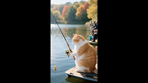 cat fishing 🎣