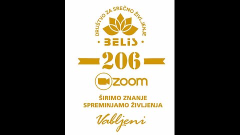 206. ZOOM LIVE - Društvo Belis - nepredelani direktni prenos