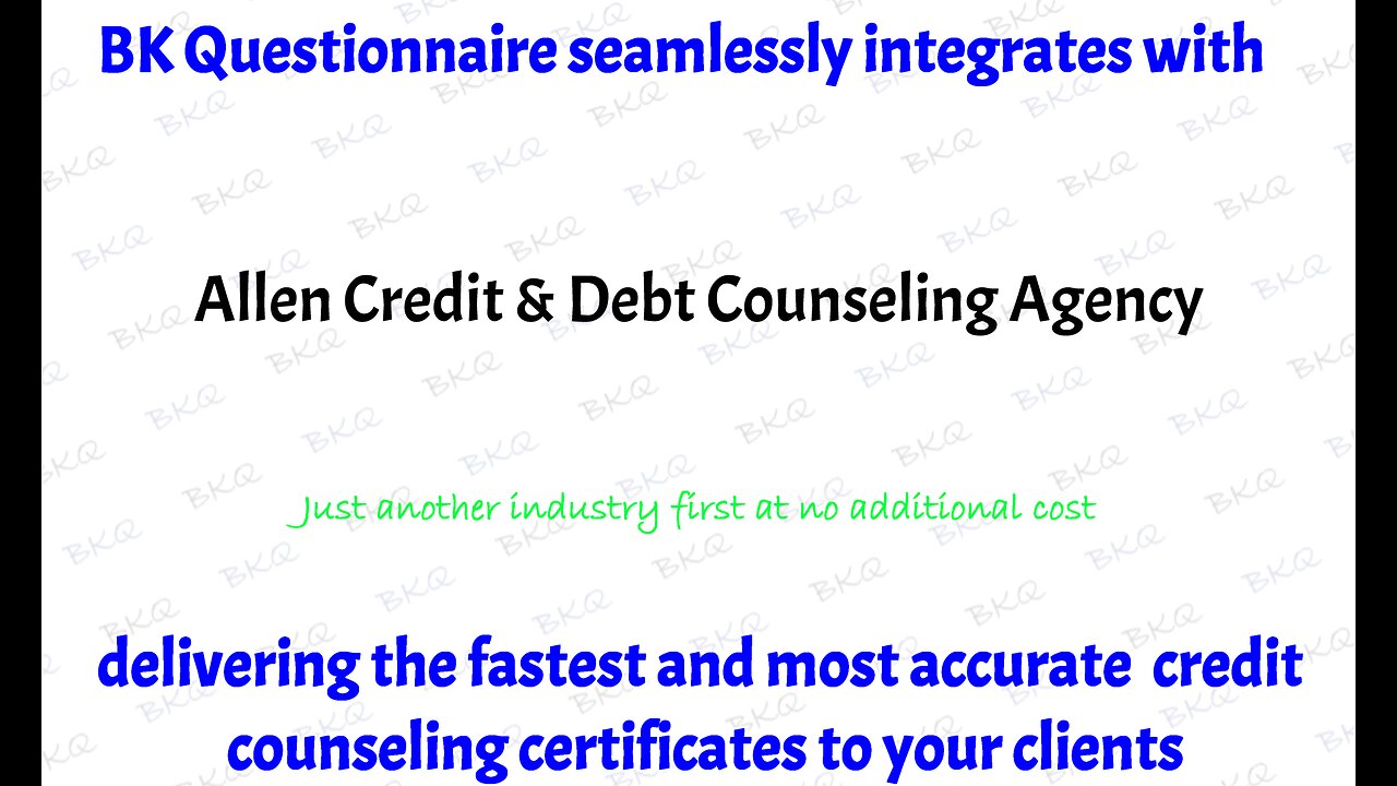 LP - Credit Counseling Certificate Import