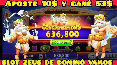 Juega SLOT Zeus de dominó vamos y gana en grande