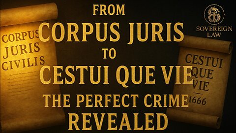 SOVEREIGN LAW | DESPELL SERIES | EP. 1.3 - FROM ROME TO TODAY: EXPOSING THE PERFECT CRIME
