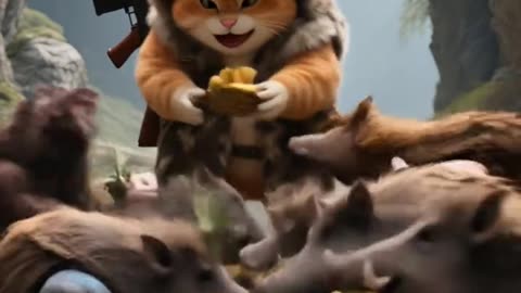 Funny cat entertanment