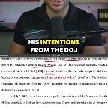 Comey Exposed for GOING ROGUE to Protect Hillary