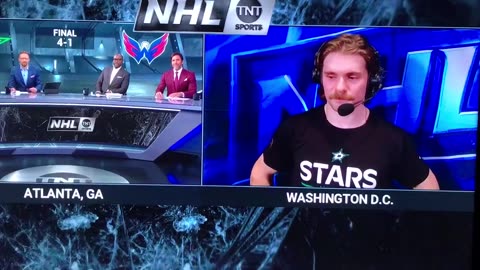 Stars C #18 Sammy Steel w/post game interview