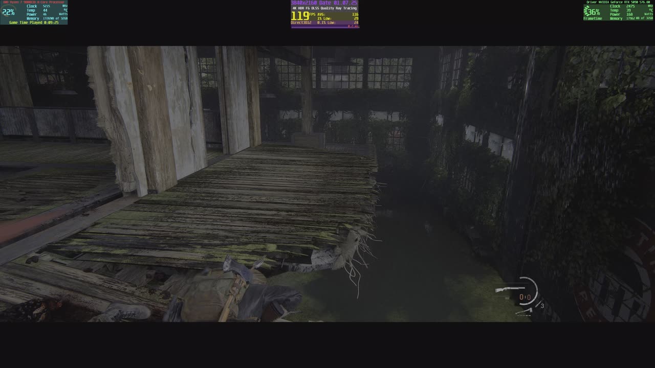 The Last of Us™ Part II Undervolted RTX 5090 Crazy 40°C with AMD 9800X3D 4k HDR PC Gameplay
