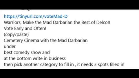Vote Darbarian!