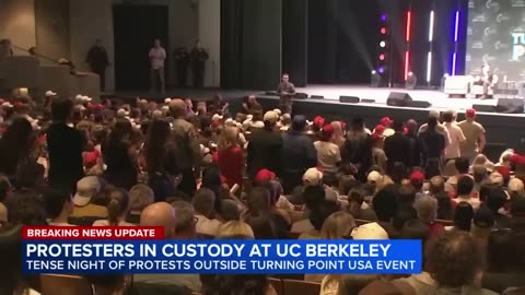 Multiple people arrested at Turning Point USA event protest in UC Berkeley