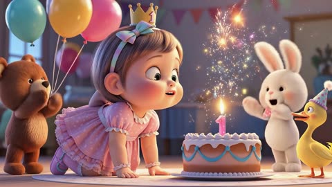 🎉 Baby’s 1st Birthday Songs | Dance, Giggle & Celebrate! 🎂✨