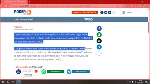Trump negocia com China controle sobre algoritmo do TikTok nos EUA