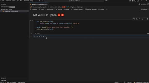 How to Extract Vowels from Any Word | Python Tutorial