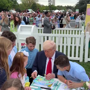 Video Proof That Zero Sniffing Of Children Happened at the White House Easter Egg Roll 2025