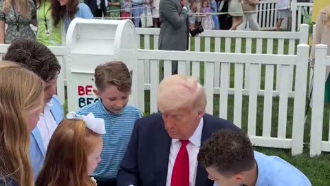 Video Proof That Zero Sniffing Of Children Happened at the White House Easter Egg Roll 2025