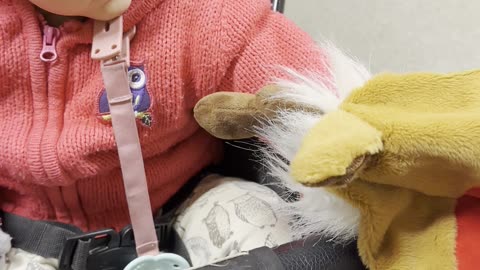 Baby Kayla Playing With a Rudolph Hat — Big Sister Joins In 🎄🦌