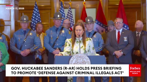 BREAKING NEWS: Arkansas Gov. Sarah Huckabee Sanders Unveils ‘Defense Against Criminal Illegals Act’