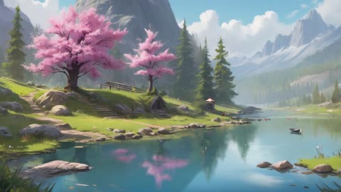 Relaxing Lakeside Lofi, Spring Lofi, Hope and Peaceful Lofi, study music to relax to (Relax/Study)