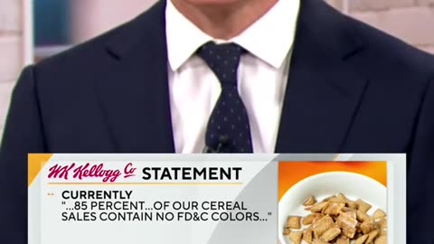 Breaking⛔️Kellogg’s is the first company to enter a legally binding agreement to eliminate toxic dyes from its cereals
