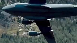 Two C-17s with some extreme maneuvering!