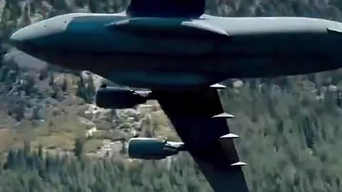 Two C-17s with some extreme maneuvering!