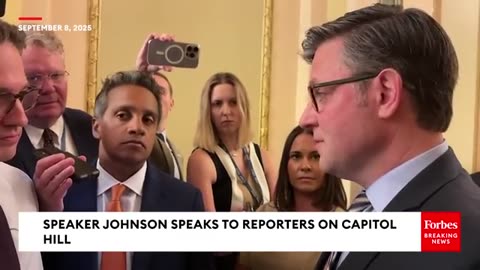 Speaker Johnson Has Feisty Answer For Reporter Saying 'The Public Doesn't Want' National Guard In DC