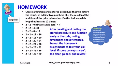 TSQL Functions versus Stored procedures