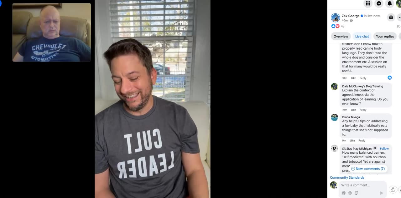 Zak George - Caught in the Headlights via his Livestream - Pt 2