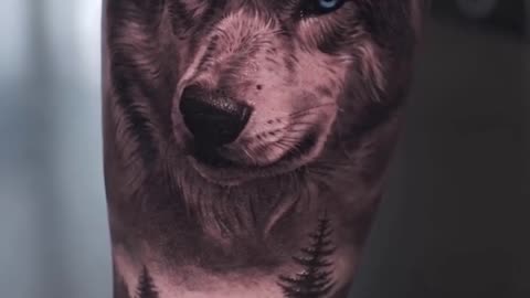 Wolf Wild tattoo - Jose Contreras TX