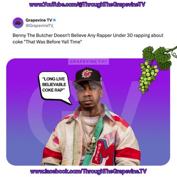 Benny The Butcher Doesn't Believe Any Rapper Under 30 rapping about coke "That Was Before Yall Time"