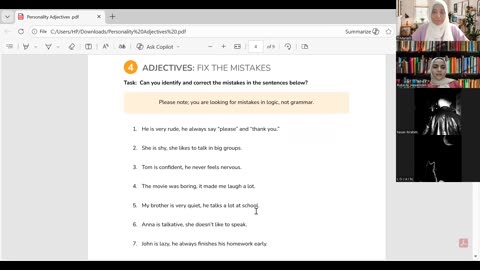 Personality Adjectives