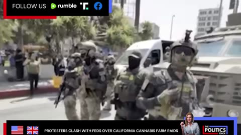 California pot farms under fire as feds raid cannabis farms amidst protesters push back.