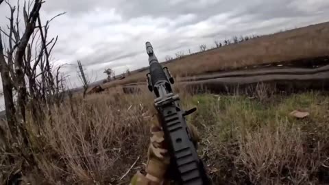 GoPro footage of Russian fighters dealing with a Ukronazi FPV drone.