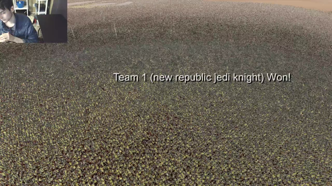 One Million SpongeBob SquarePants VS One Million Jedi Knights From The Star Wars Series In A Battle