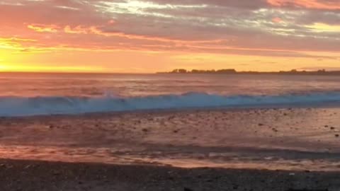 Glowing Low Sunset