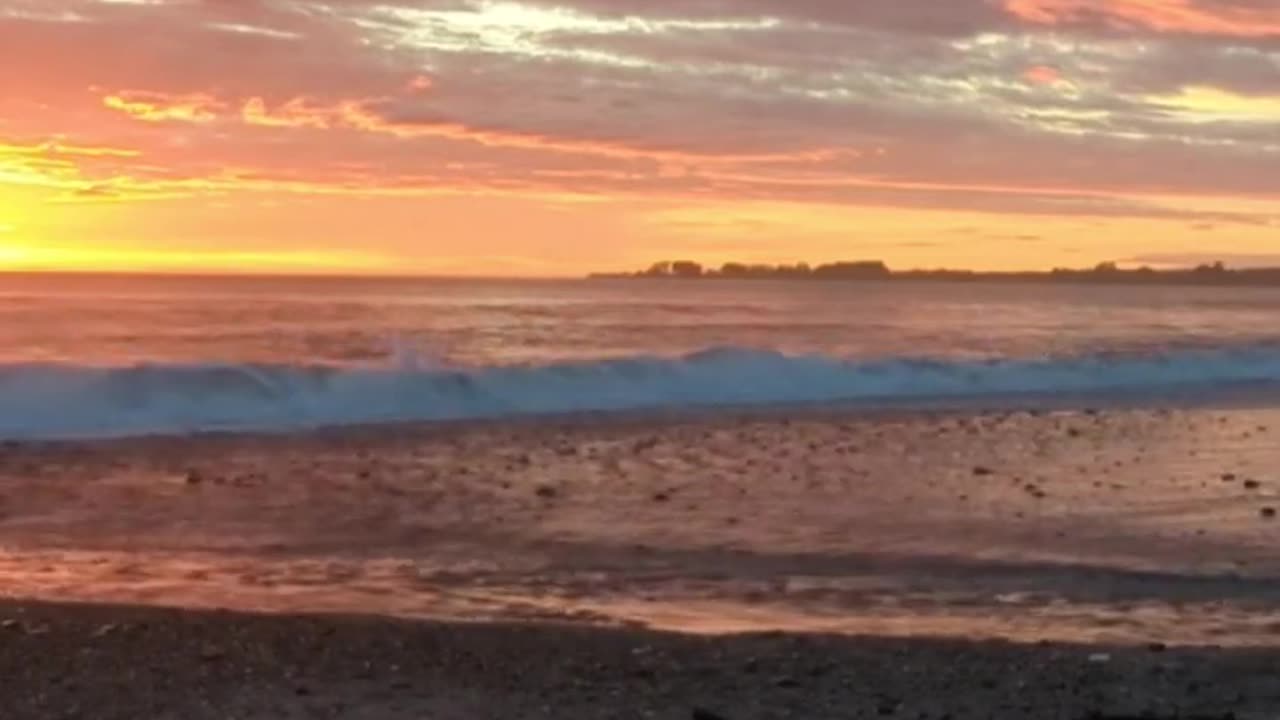 Glowing Low Sunset