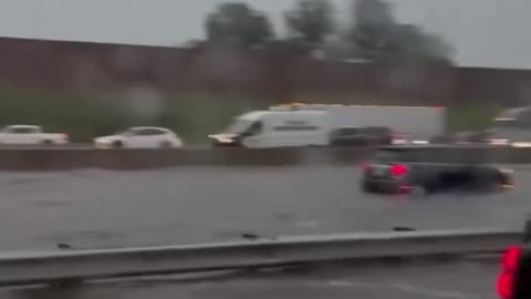 Widespread flash flooding in New York and New Jersey as storms pounded the area this afternoon