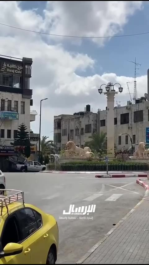 The moment Israeli occupation forces stormed the Al-Manara Roundabout