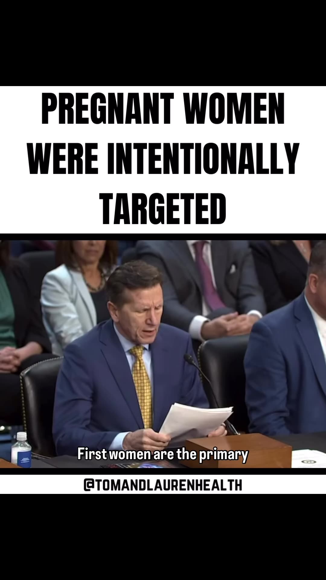 Not just pregnant women, but the entire human race were intentionally targetted