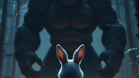 Rabbit saves baby from vicious King Kong monster