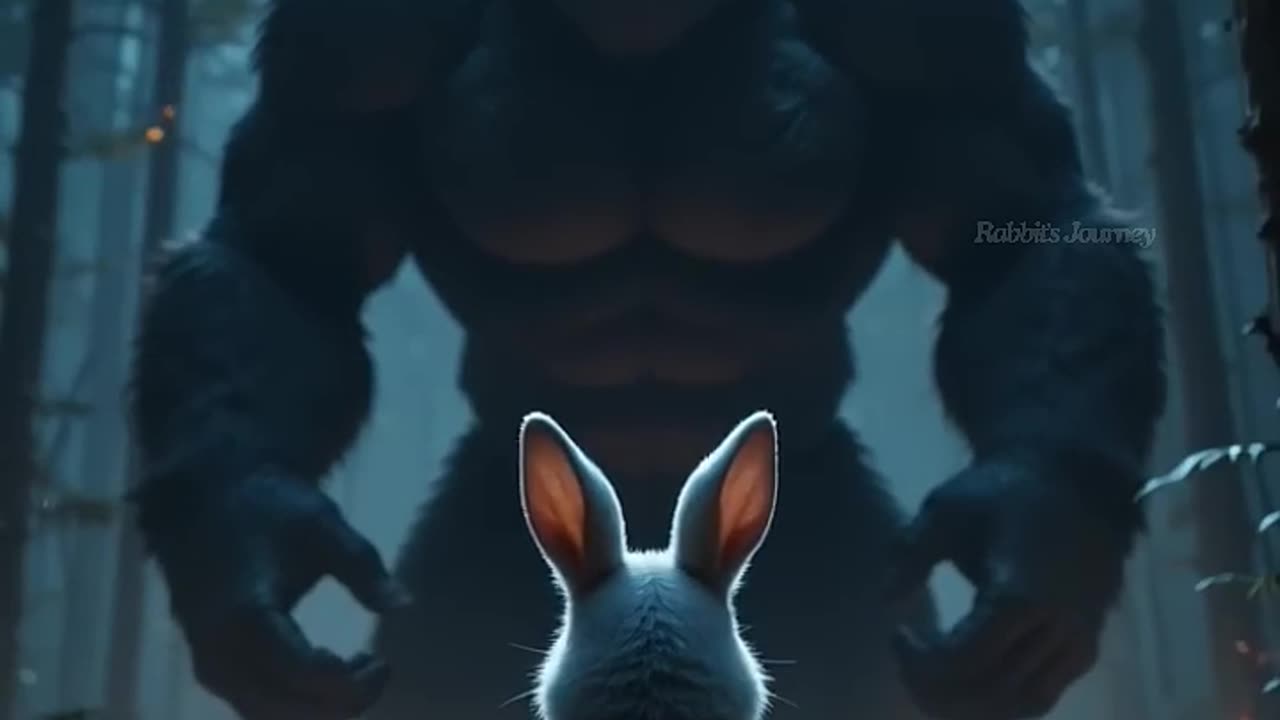 Rabbit saves baby from vicious King Kong monster
