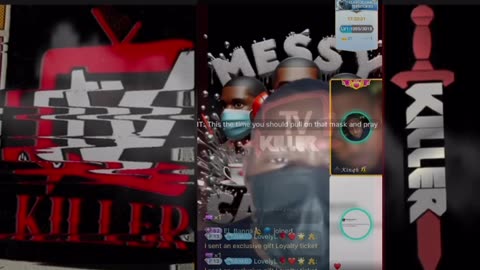 TOMIKAY GOES DARK IN MESSY CALLER LIVE VERY DISTURBING