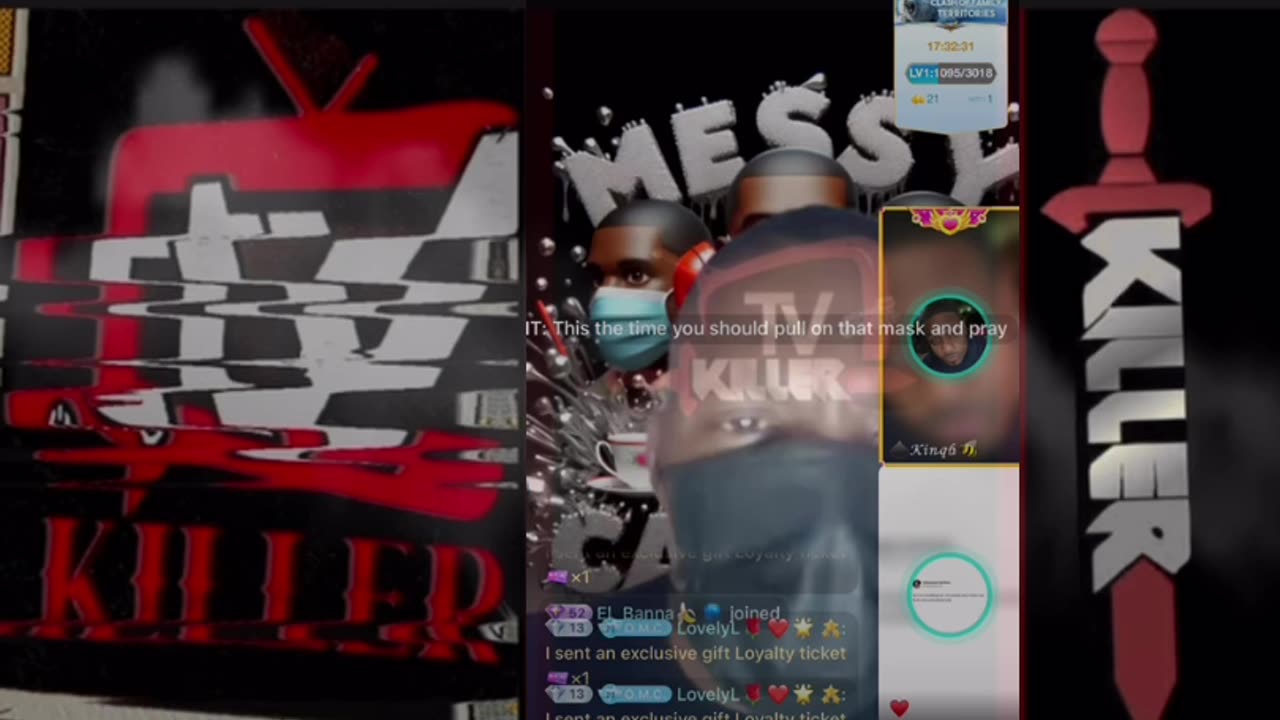 TOMIKAY GOES DARK IN MESSY CALLER LIVE VERY DISTURBING