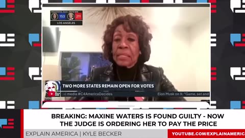 Maxine Waters FINED $68K For Campaign Law VIOLATIONS