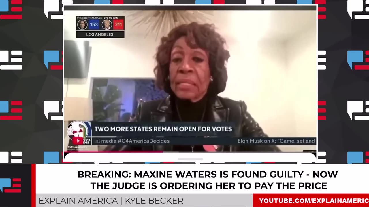 Maxine Waters FINED $68K For Campaign Law VIOLATIONS