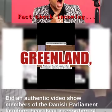 Fact Check: Danish Politicians Laughed in Parliament About Elephants, NOT Trump's Greenland Remarks
