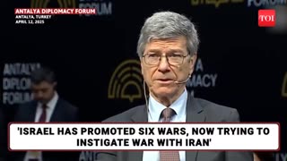 Jeffrey Sachs: Israel Has Promoted 6 Wars - Now Trying To Instigate War With Iran