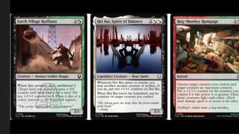 Last Air bender starter box show tons of card leaks for the set