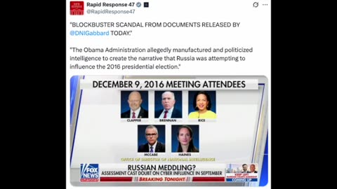 Obama Weaponized US Intelligence Community Against President Elect Donald Trump in 2016