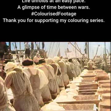 1924 City Life Urban Streets and People on the Move #ColourisedHistory